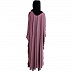 Front open kaftan with embroidery work- Puce Pink Front open kaftan with embroidery work- Puce Pink